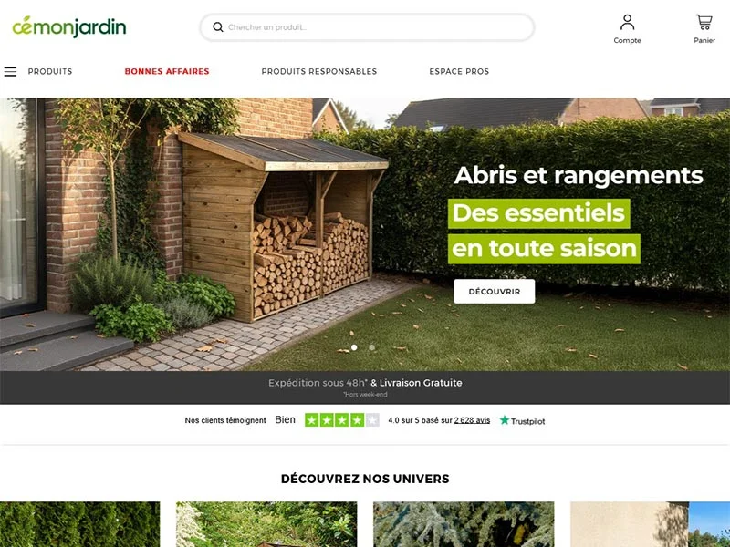 Cémonjardin : mobilier et abris de jardin, barbecues