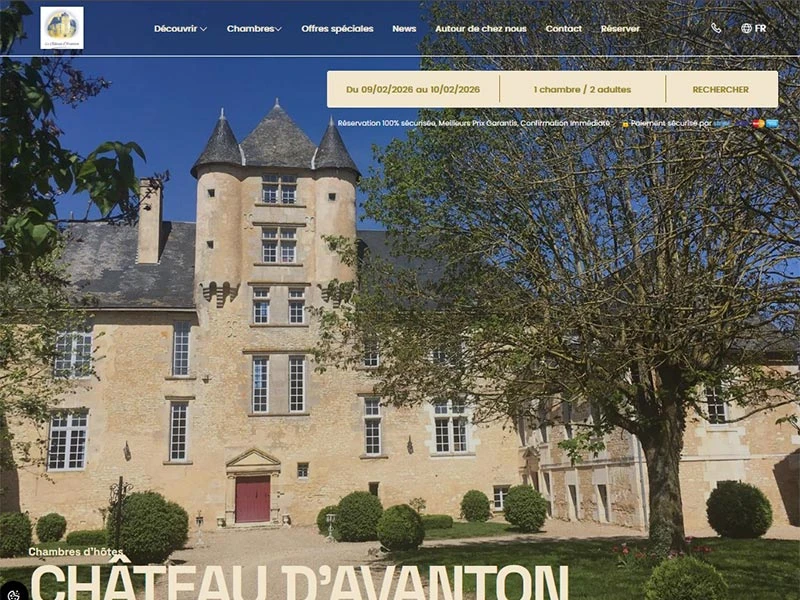 Château d'Avanton : Locations vacances