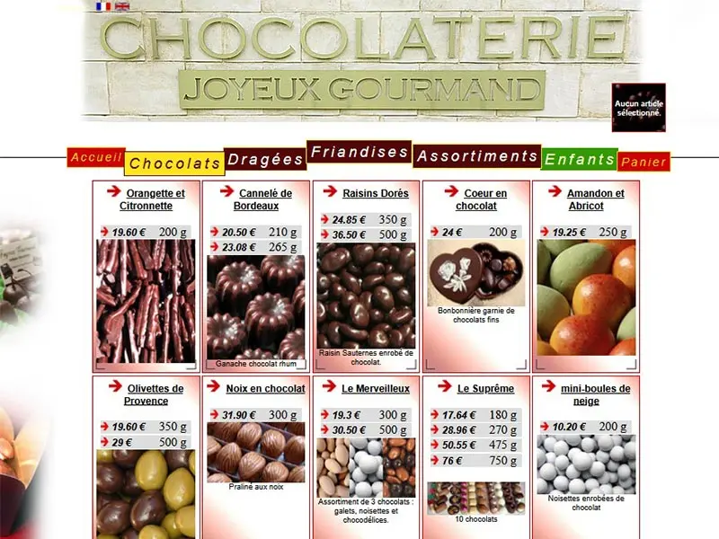 Chocolats Joyeux Gourmand