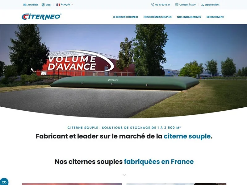 Citerneo, fabrique des citernes souples