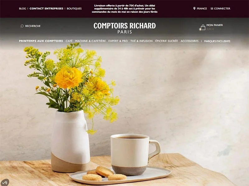 Comptoirs Richard : Spécialiste dans la vente de café, thé, tisane et chocolat