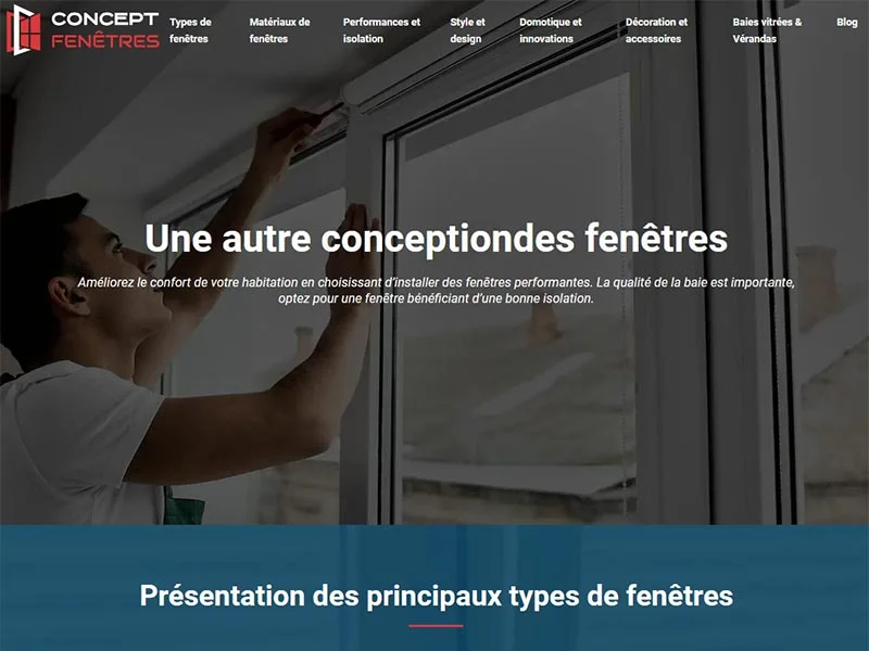 Concept Fenêtres, pose neuf ou rénovation de fenêtres