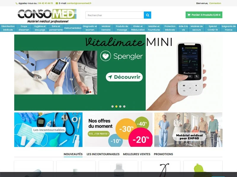 Consomed, la boutique des professionnels de la santé