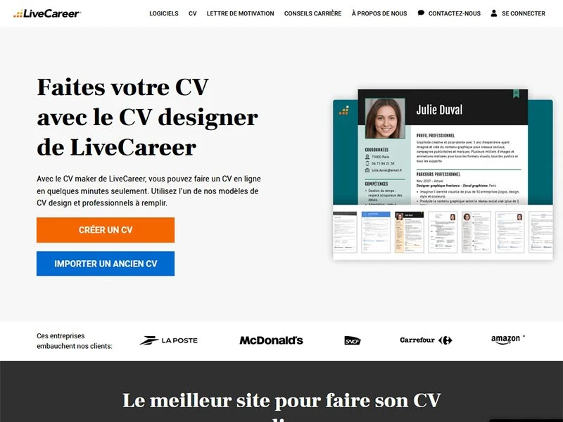 Créer un CV et une lettre de motivation efficaces en ligne