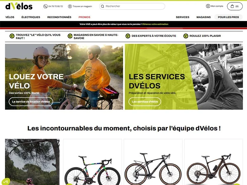 D-Vélos, équipement vélo et équipement du cycliste