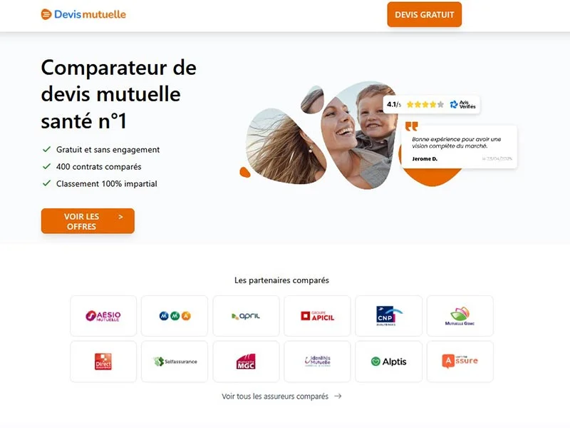 Devis-Mutuelle : Comparateur de Mutuelles et Assurances