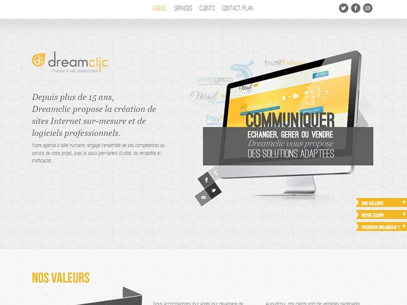 Dreamclic : Creation site et logiciels web sur mesure