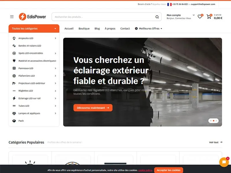 Edispower, spécialiste de l'éclairage LED