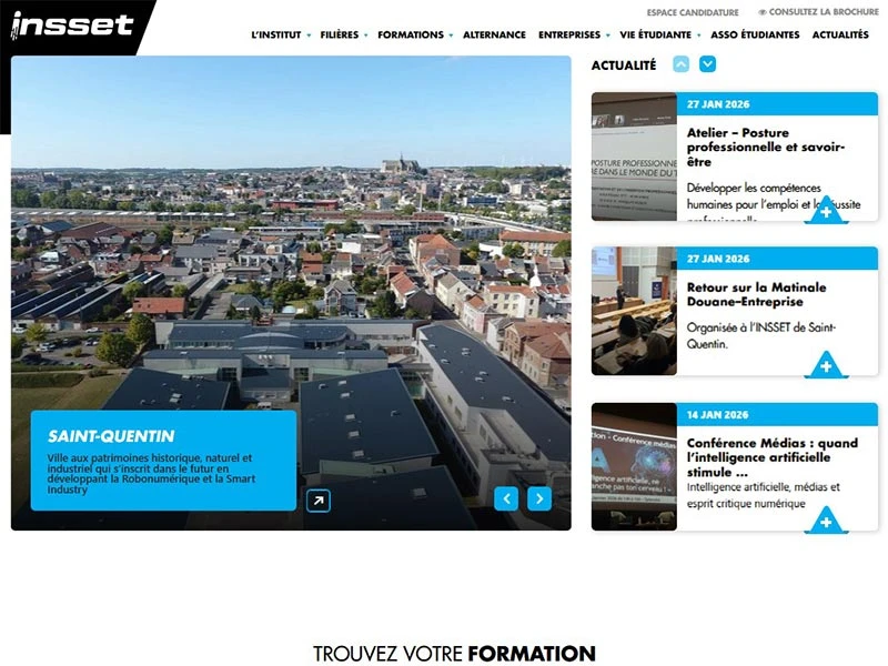 INSSET : des formations universitaires tournées vers les métiers de demain