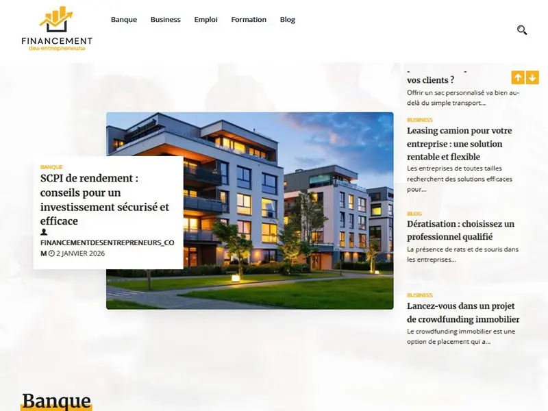 Financement Des Entrepreneurs