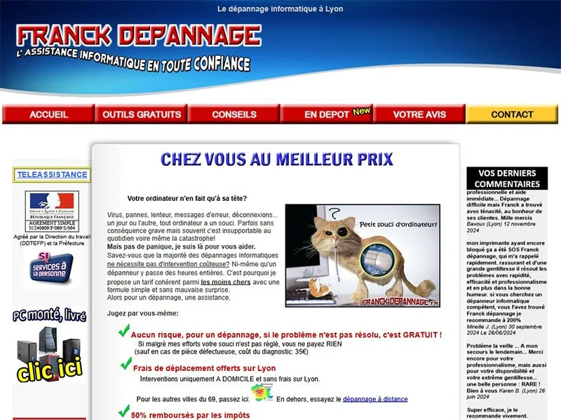 Franck depannage : Depannage informatique a Lyon