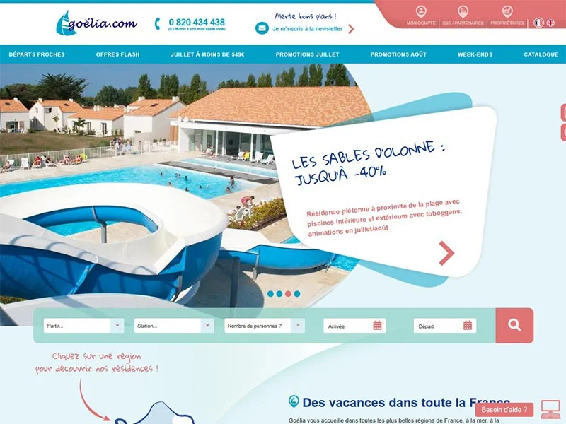 Goélia, location en résidences et clubs pour vos vacances