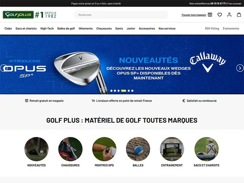Golf Plus: Le spécialiste du matériel de golf