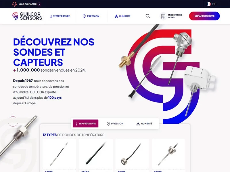 Guilcor : Sondes et capteurs