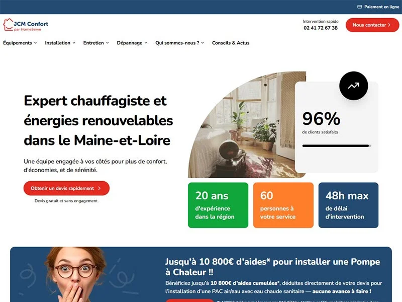 Installateur de géothermie en Maine et Loire - JCM Confort