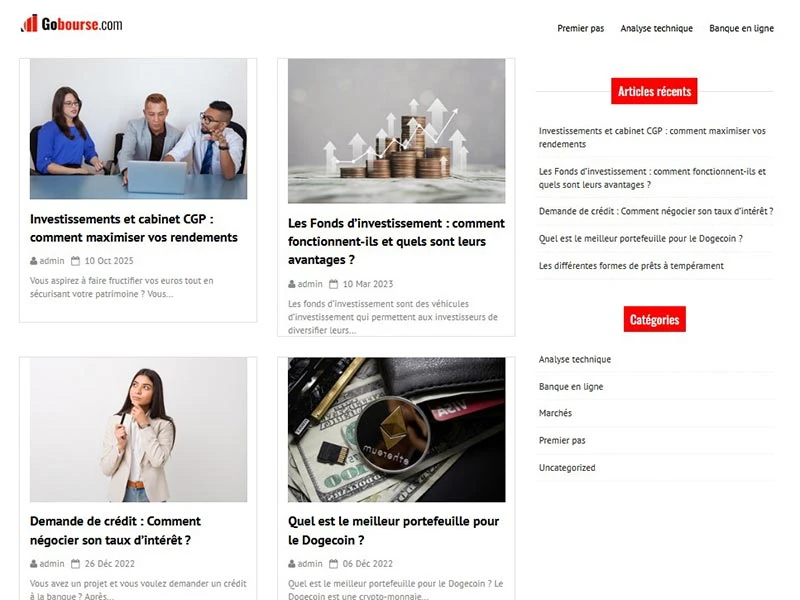 Investir - GoBourse.com