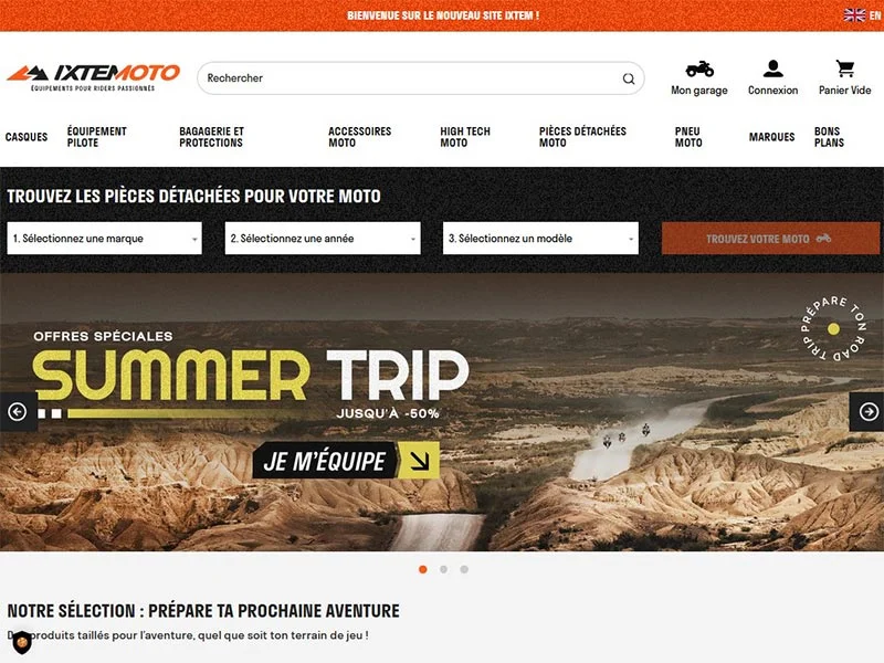 Ixtem Moto, accessoires moto et équipements motard