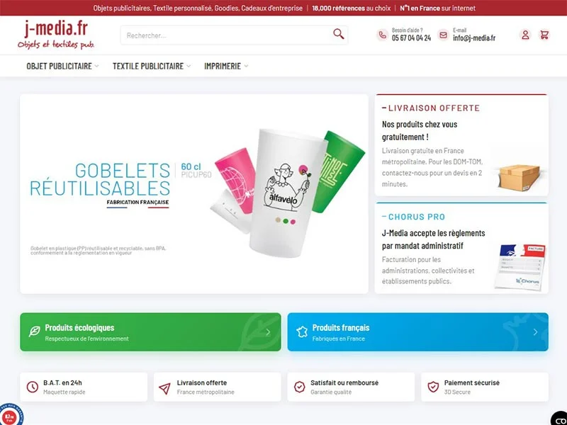 J-media : vente d'objets publicitaires