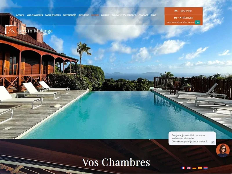 Jardin Malanga : Hôtel de charme en Guadeloupe