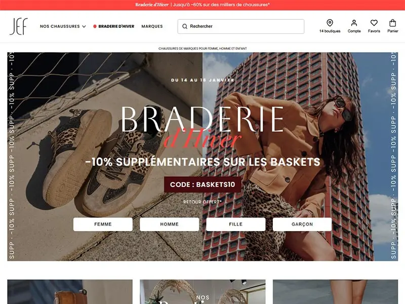 Jef Chaussures : Chaussures femmes, hommes et enfants