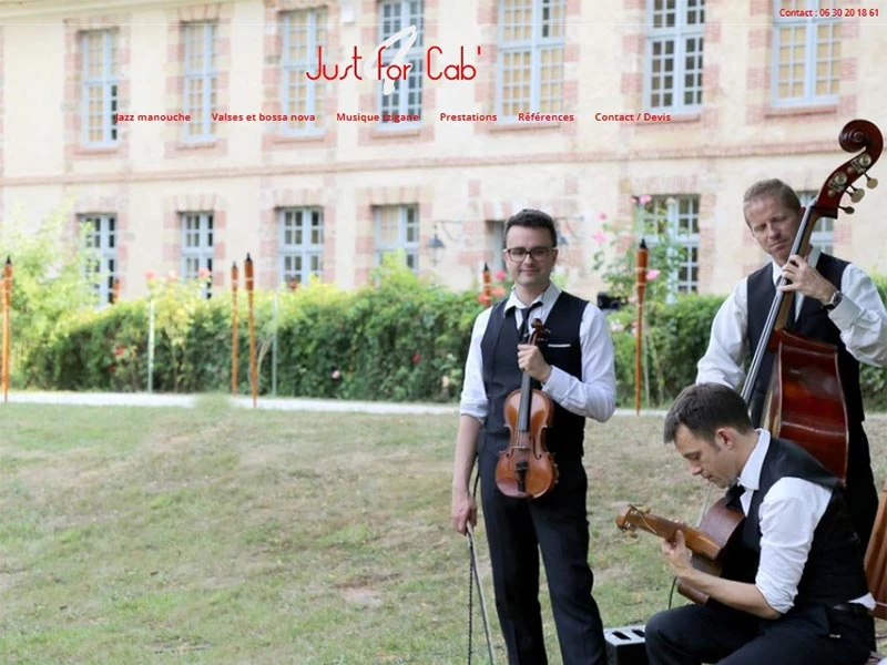 Just for Cab, musique jazz et tzigane pour mariage