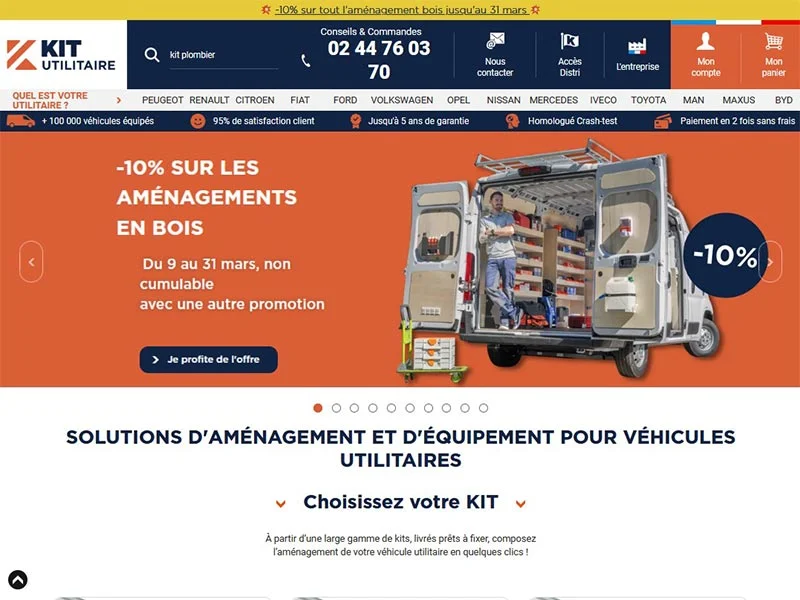 Kitutilitaire, accessoires pour aménager votre utilitaire