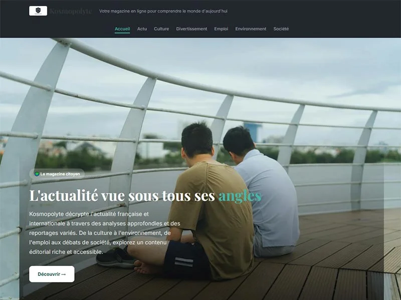 Kosmopolyte, magazine en ligne pour comprendre le monde d'aujourd'hui