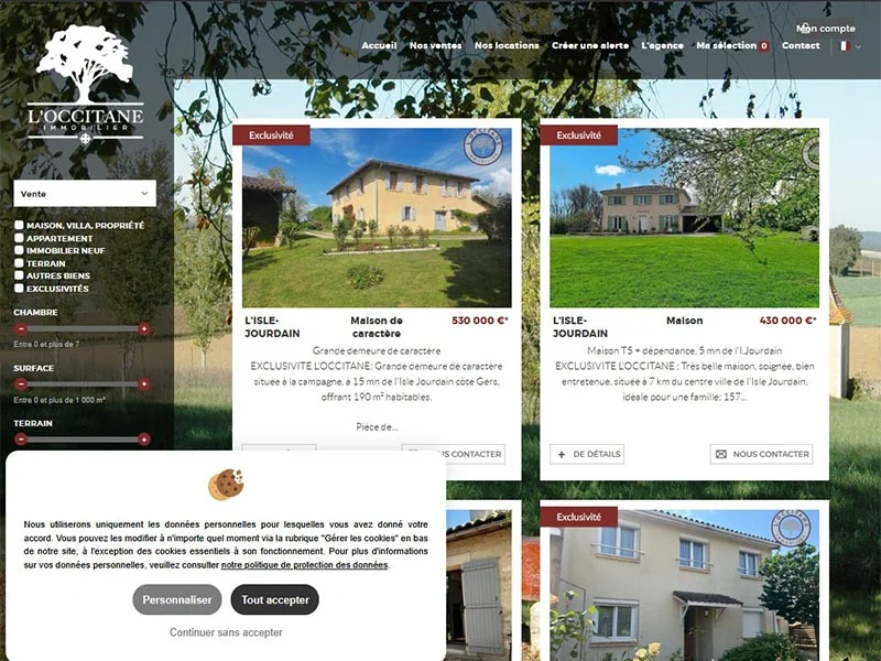 L'Occitane, agence Immobilière dans le Gers