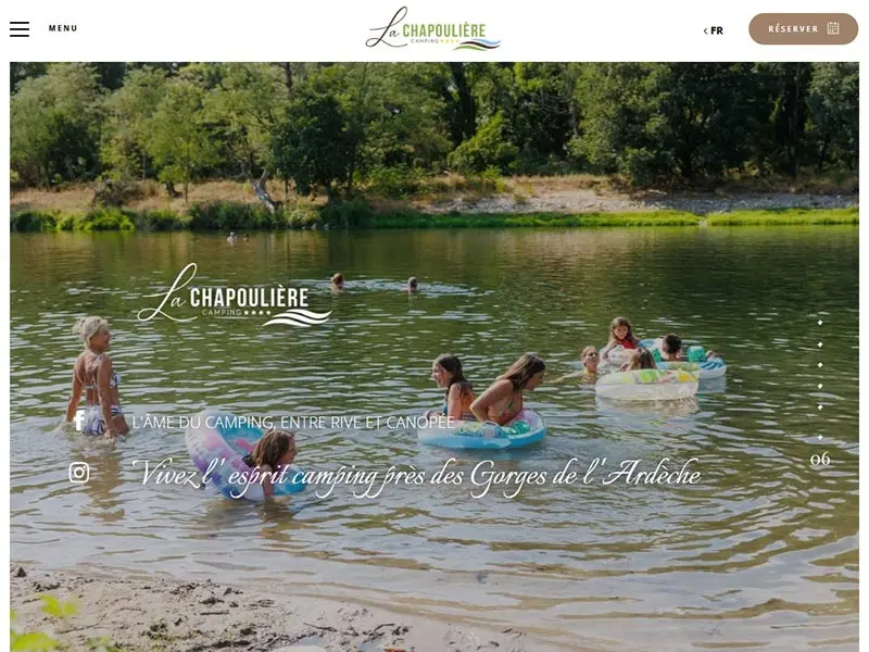 La Chapoulière, camping et location de mobil-home