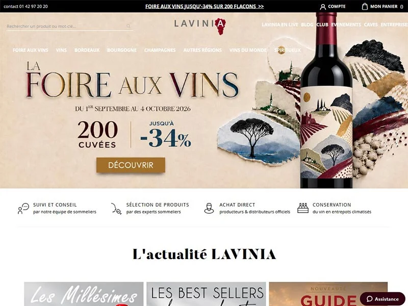 Lavinia, vins de France et spiritueux du monde entier