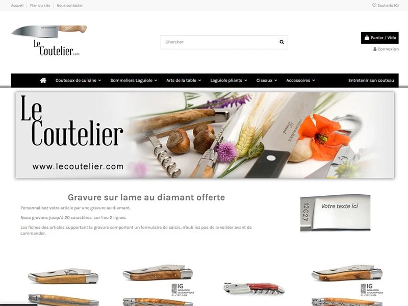 Le Coutelier, couteaux et ustensiles pour la maison