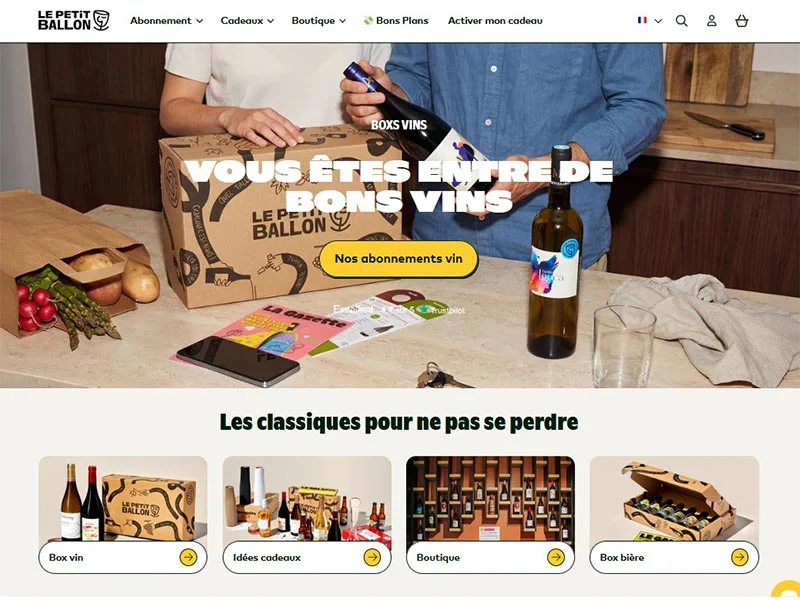 Le Petit Ballon : Cadeaux et achat de vin en ligne