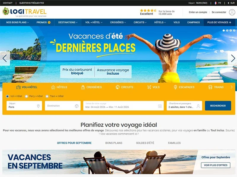 Logitravel, les meilleures offres pour vos voyages