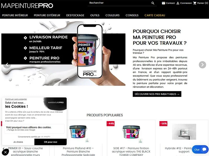 Ma peinture Pro : Vente en ligne de peinture professionnelle