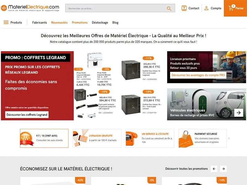 Materiel Electrique, vente d'appareils électroniques
