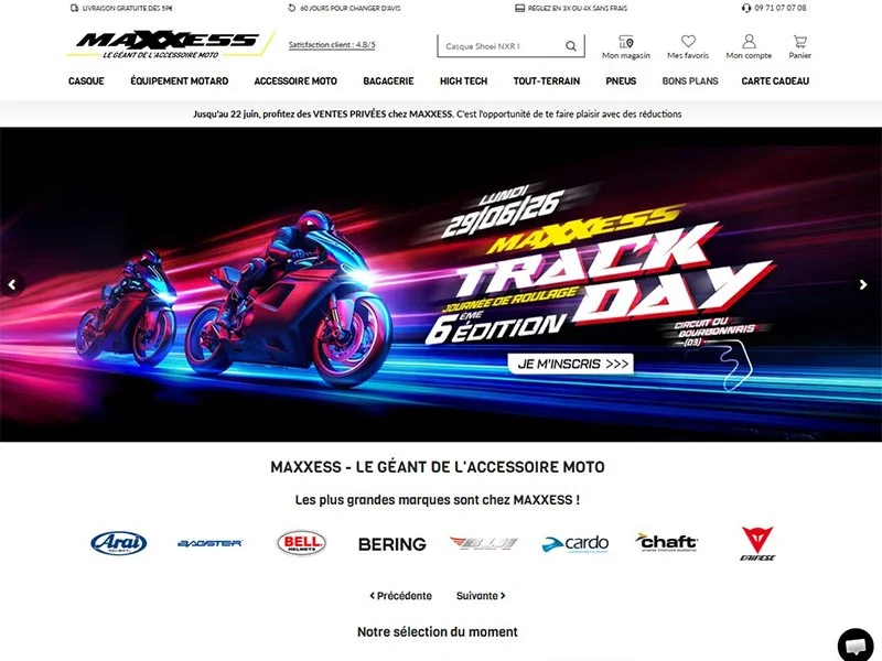 Maxxess, le géant de l'accessoire et équipement moto