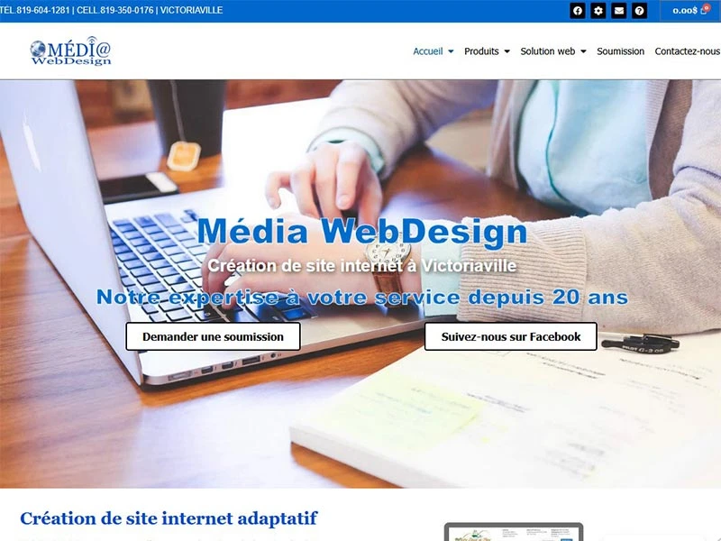 Média WebDesign : Création de sites internet WordPress au Québec