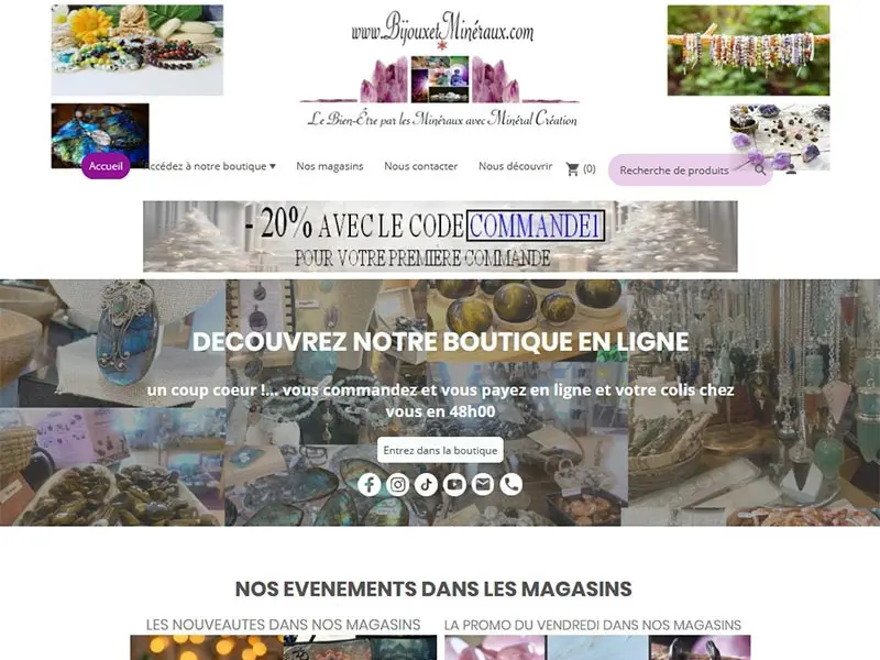 Mineral creation : minéraux, pierres brutes, polies...