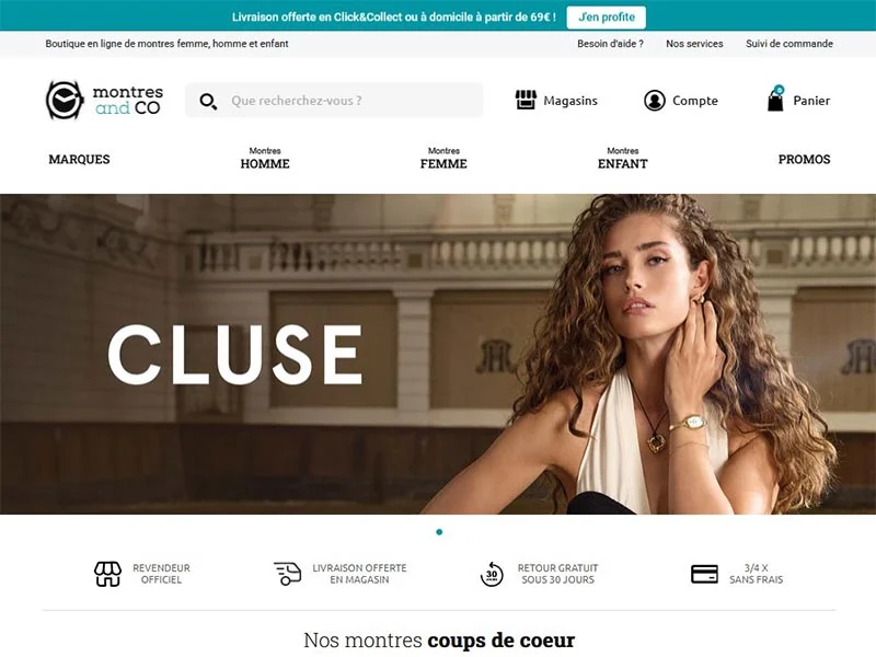 Montres & Co : Montres homme, femme, enfant