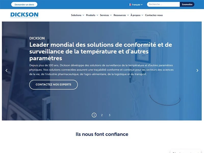 Dickson, système de surveillance de température