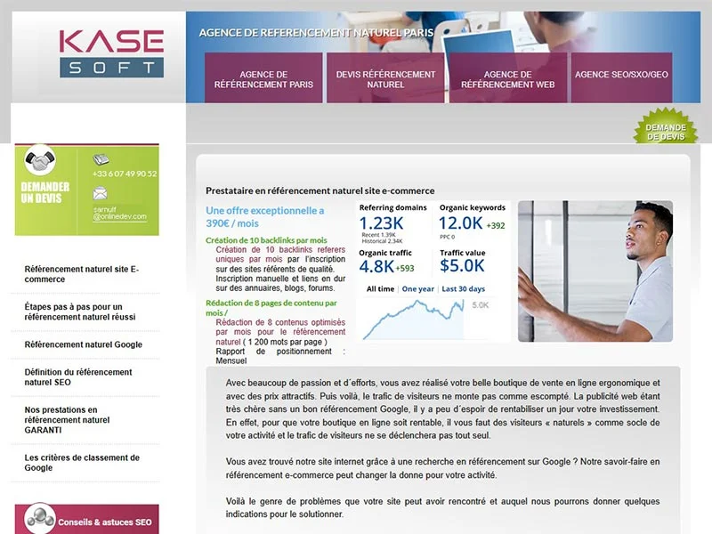 OnlineDev : Prestataire en référencement naturel