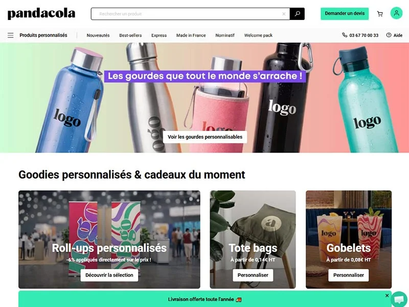 Pandacola : Objets publicitaires et cadeaux entreprise