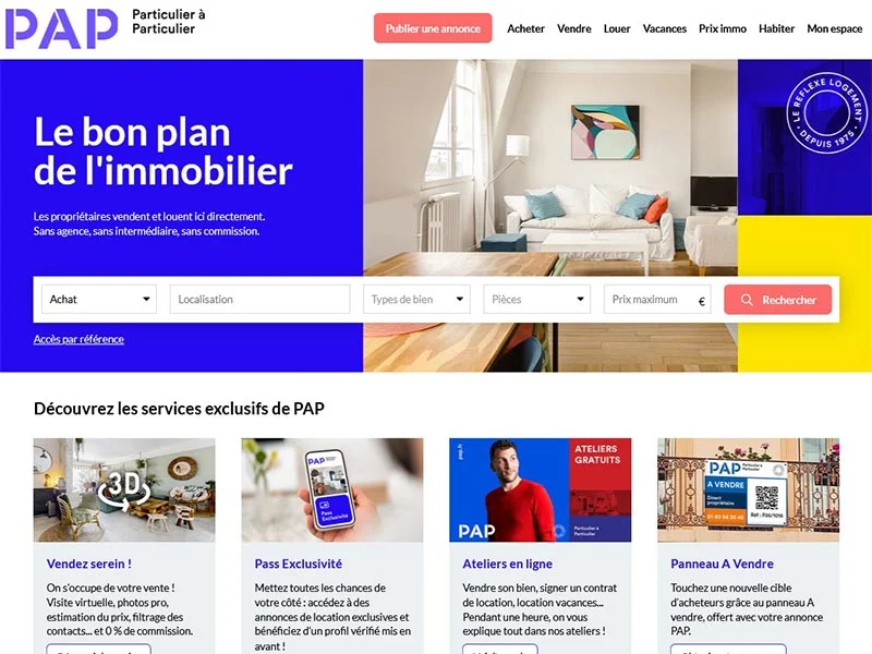 PAP.fr – Immobilier entre particuliers