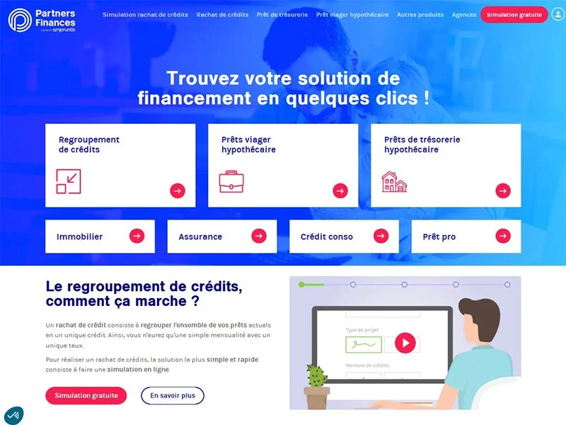Partners Finances : rachat crédits et regroupement prêts