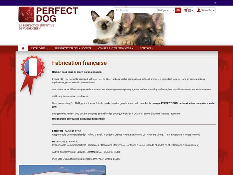 Perfect-Dog, alimentation pour chiens