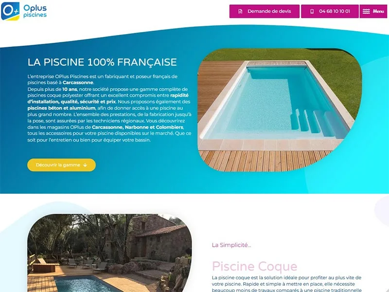 Piscines Oplus, fabricant de piscine en kit sur Carcassonne