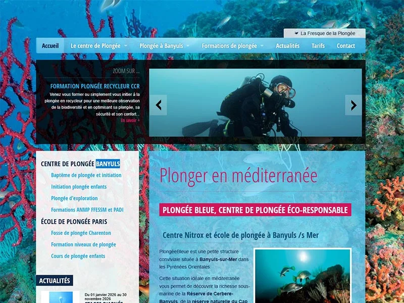 Plongeebleue, centre de plongée à Banyuls-sur-Mer