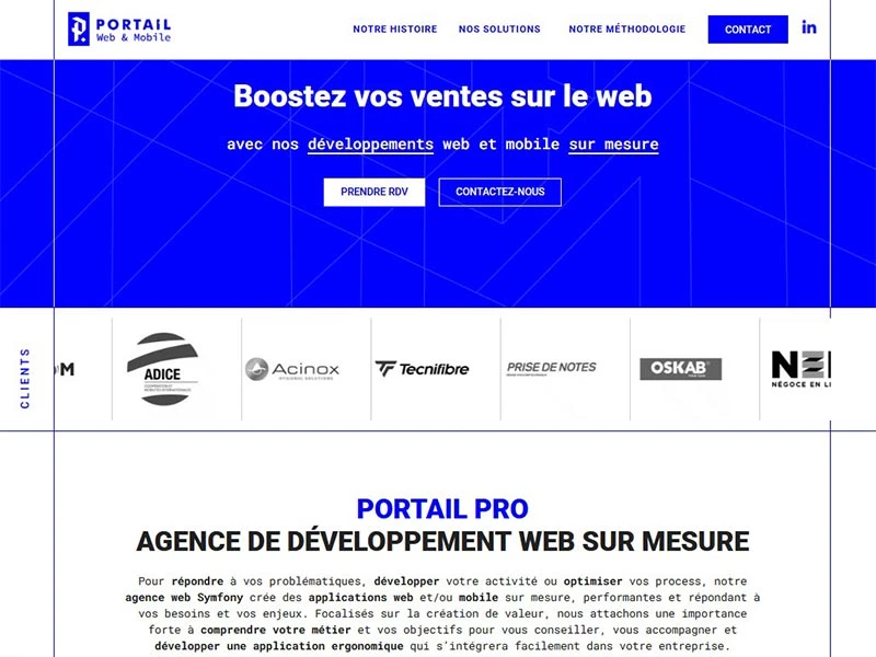Portail Pro : Création site internet, application web