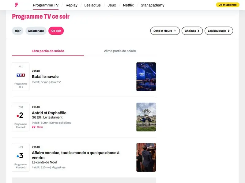 Programme Tele Gratuit