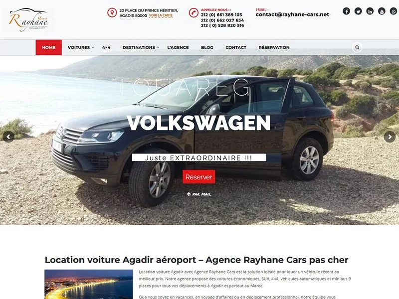 Rayhane Cars - Location voiture agadir